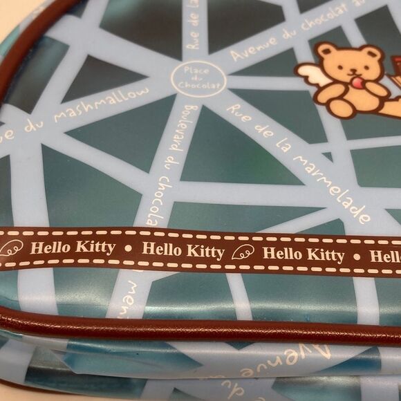 Hello Kitty 2003 by Sanrio Angel Cafe Paris Blue Brown Clear Mini Bag Ra… - Picture 11 of 11